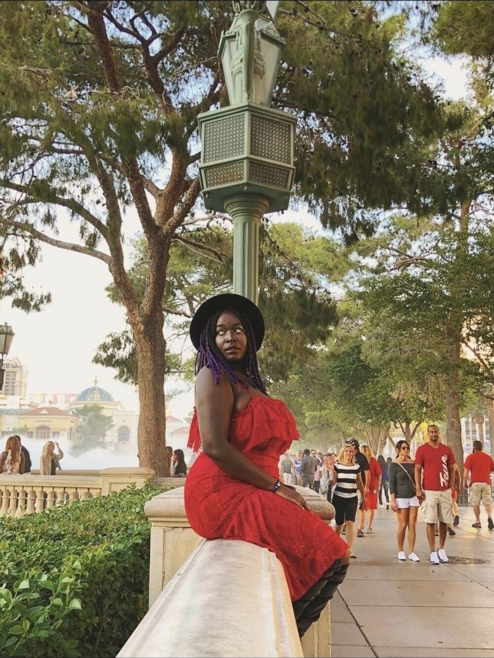 Lucy Wang - Red Off-Shoulder Ruffled Midi Dress